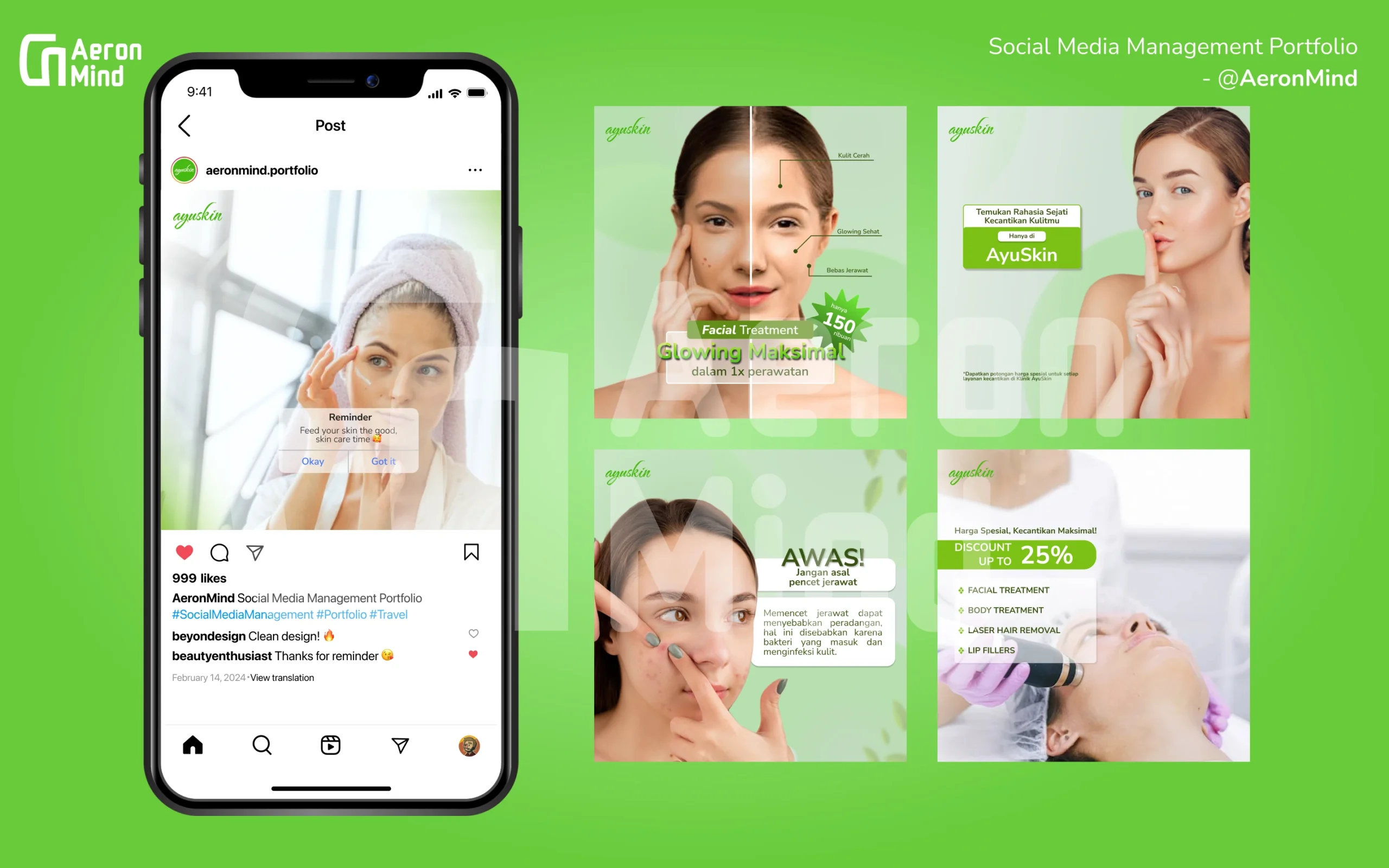 Ayuskin adalah klinik kecantikan yang memberikan pengalaman perawatan kulit yang didasarkan pada kondisi kulit dan tujuan kecantikan, sehingga hasil yang diinginkan dapat dicapai dengan aman dan efektif.
